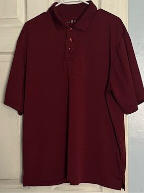 David Taylor Collection Maroon Polo Shirt LG